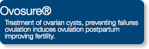 Ovosure® Treatment of ovarian cysts, preventing failures ovulation induces ovulation postpartum improving fertility.