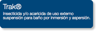 Trak® Insecticida y/o acaricida de uso externo suspensión para baño por inmersión y aspersión.