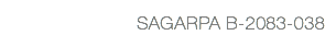 SAGARPA B-2083-038