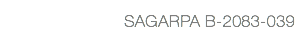 SAGARPA B-2083-039